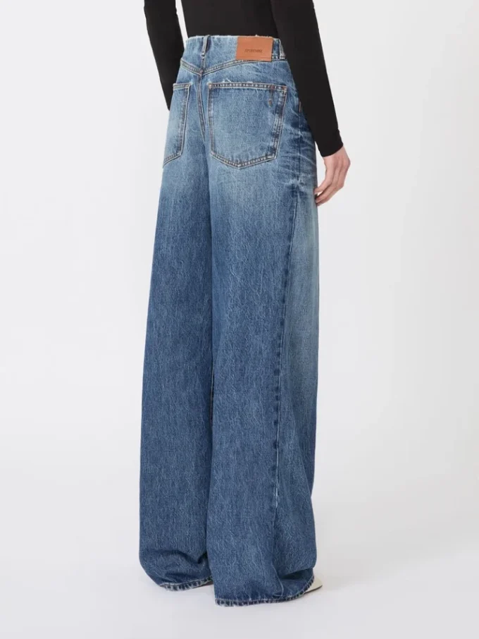 Pantalon oversize à taille basse, bleu nuit Pantalon oversize à taille basse, bleu nuit