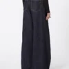 Pantalon oversize à taille basse, bleu nuit Pantalon oversize à taille basse, bleu nuit