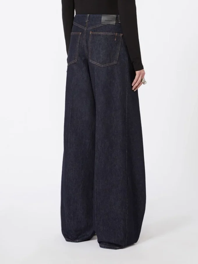 Pantalon oversize à taille basse, bleu nuit Pantalon oversize à taille basse, bleu nuit