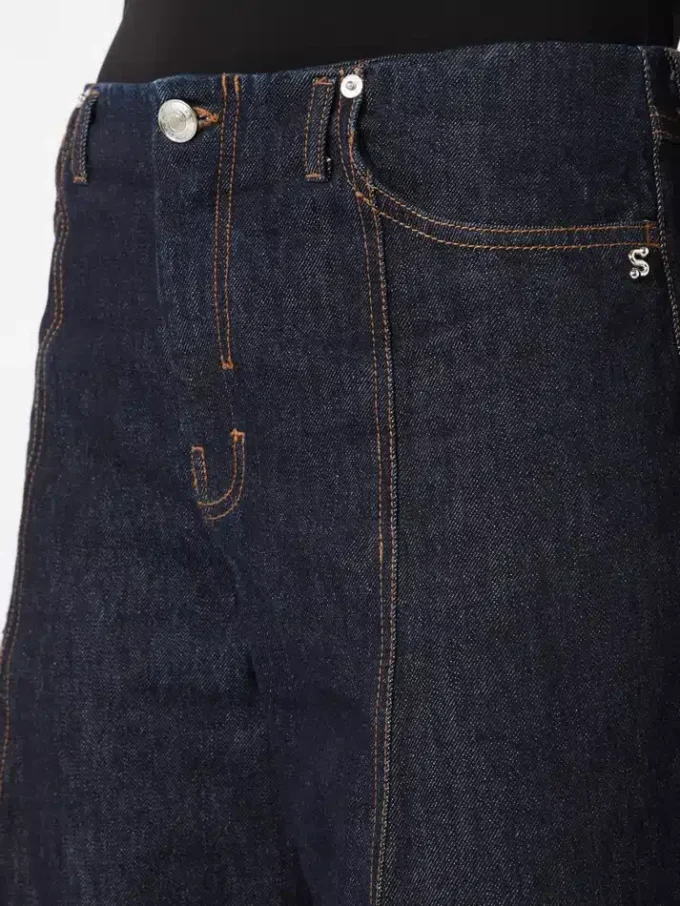 Pantalon oversize à taille basse, bleu nuit Pantalon oversize à taille basse, bleu nuit