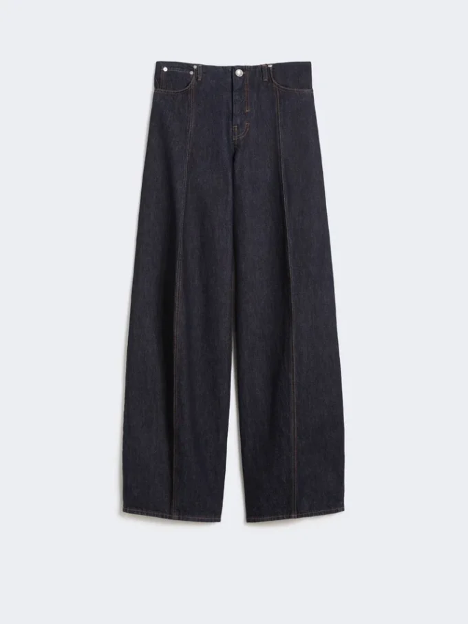 Pantalon oversize à taille basse, bleu nuit Pantalon oversize à taille basse, bleu nuit