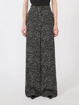 Pantalon Sabla imprimé, noir