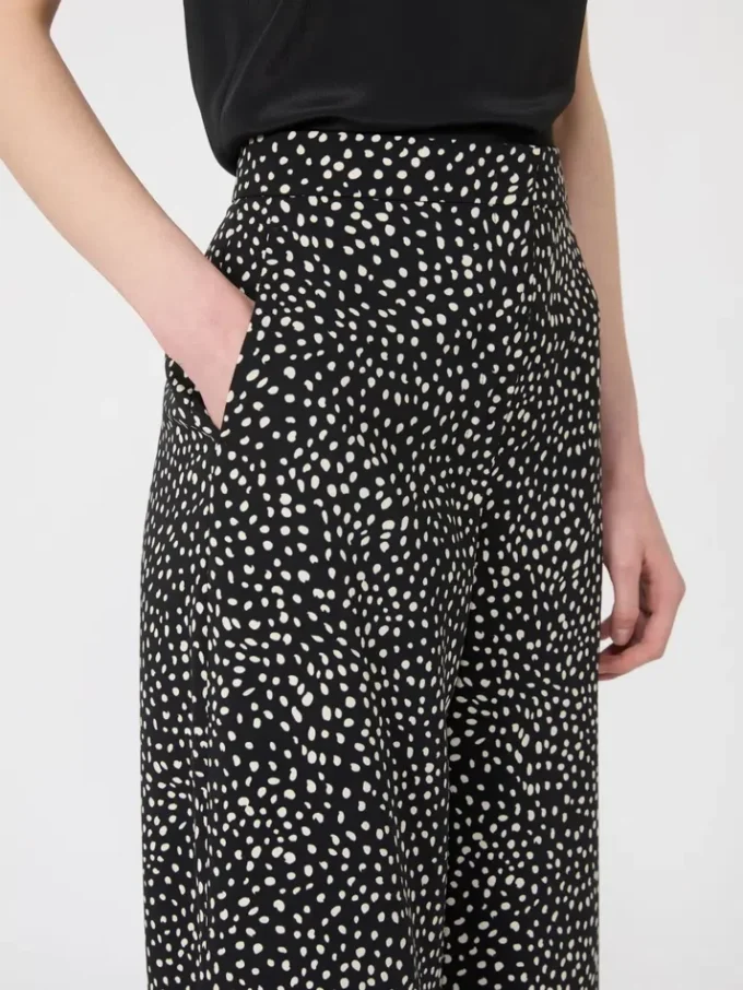 Pantalon Sabla imprimé, noir Pantalon Sabla imprimé, noir
