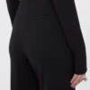 Pantalon évasé en jersey stretch, noir Pantalon évasé en jersey stretch, noir