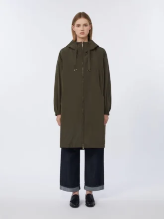 Parka en taffetas déperlant, vert