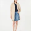 Parka matelassée en tissu déperlant, couleur sable Parka matelassée en tissu déperlant, couleur sable