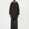 Parka matelassée en tissu déperlant, noir Parka matelassée en tissu déperlant, noir