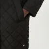 Parka matelassée en tissu déperlant, noir Parka matelassée en tissu déperlant, noir