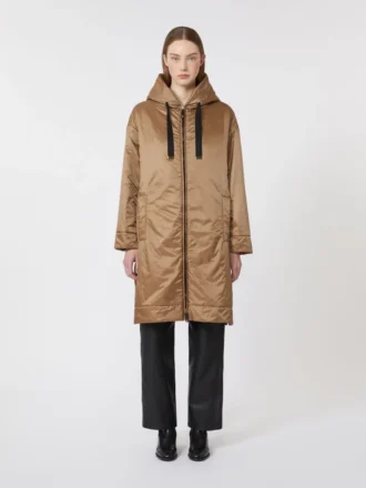 Parka matelassée en toile déperlante, couleur camel Parka matelassée en toile déperlante, couleur camel