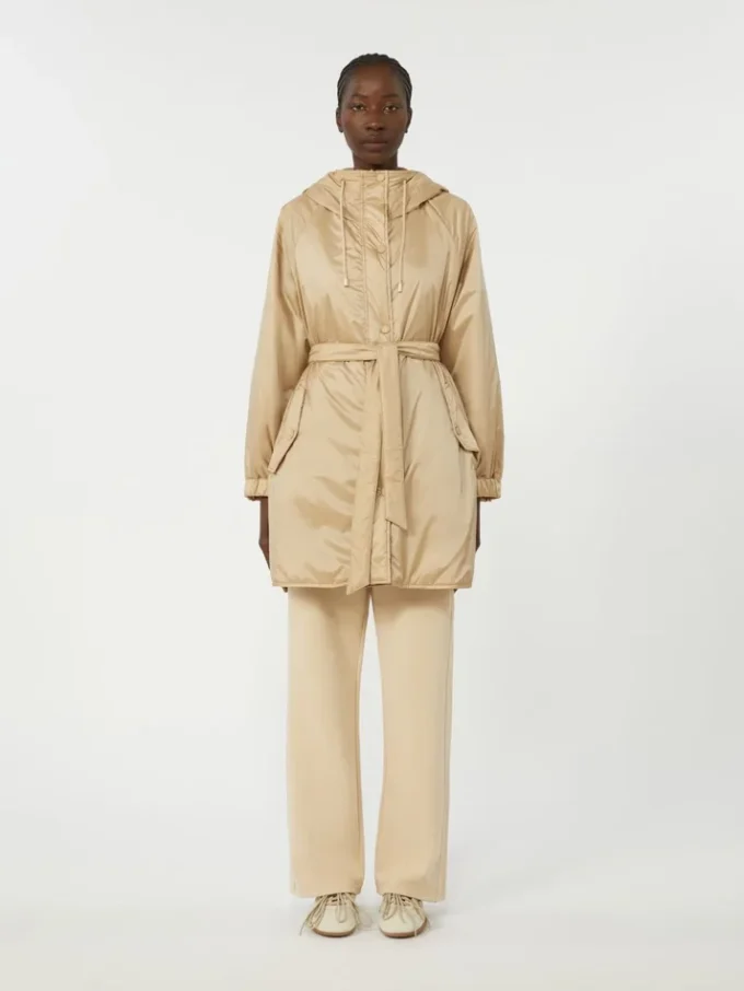 Parka matelassée réversible en toile déperlante, beige Parka matelassée réversible en toile déperlante, beige