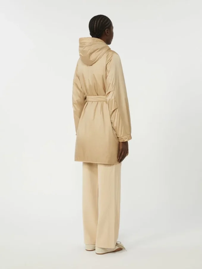 Parka matelassée réversible en toile déperlante, beige Parka matelassée réversible en toile déperlante, beige