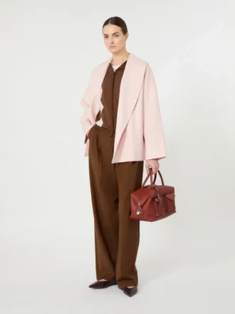 Peignoir en laine, cachemire et soie, rose Peignoir en laine, cachemire et soie, rose