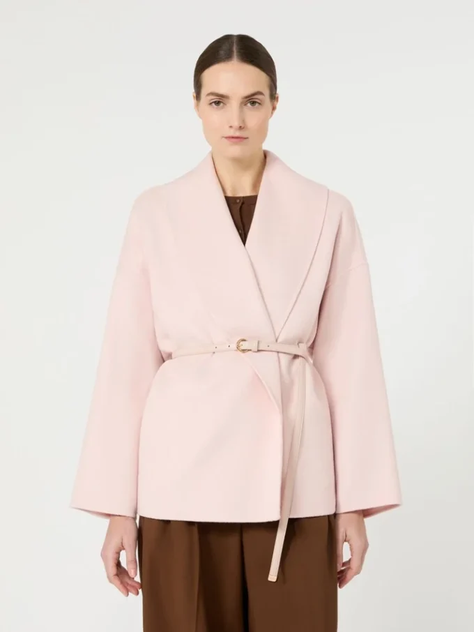 Peignoir en laine, cachemire et soie, rose Peignoir en laine, cachemire et soie, rose