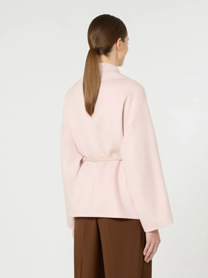 Peignoir en laine, cachemire et soie, rose Peignoir en laine, cachemire et soie, rose