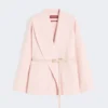 Peignoir en laine, cachemire et soie, rose Peignoir en laine, cachemire et soie, rose