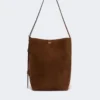 Petit sac Archetipo en cuir refendu, marron foncé Petit sac Archetipo en cuir refendu, marron foncé