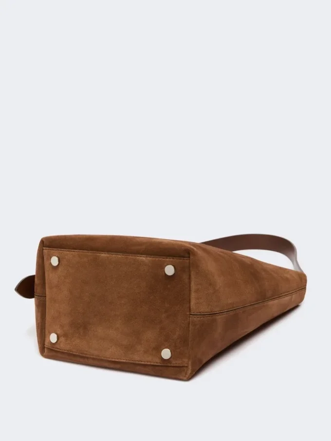 Petit sac Archetipo en cuir refendu, marron foncé Petit sac Archetipo en cuir refendu, marron foncé