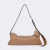 Petit sac à bandoulière en cuir, marron