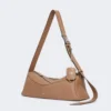 Petit sac à bandoulière en cuir, marron