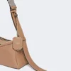 Petit sac à bandoulière en cuir, marron