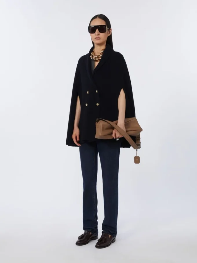 Petit sac à bandoulière en cuir, marron