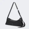Petit sac à bandoulière en cuir, noir