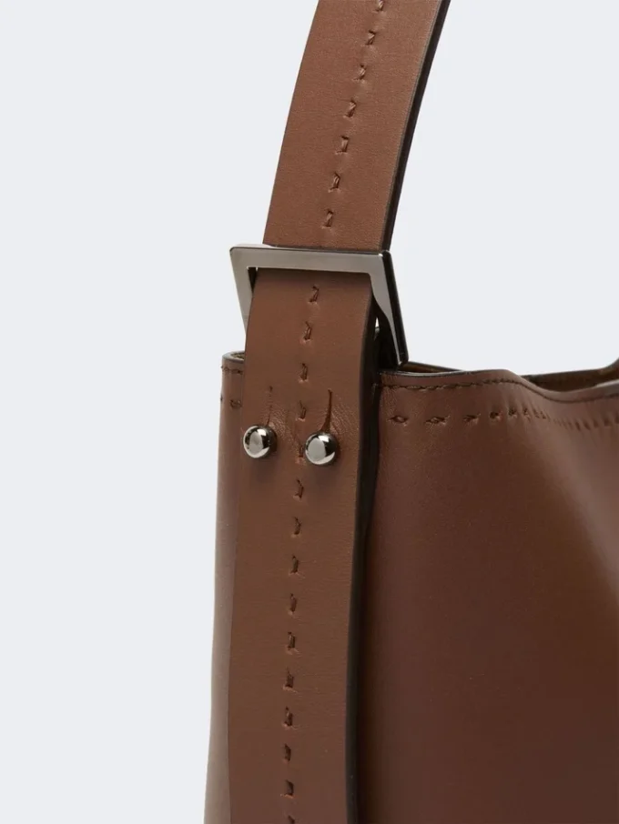 Petit sac en cuir Archetipo, marron