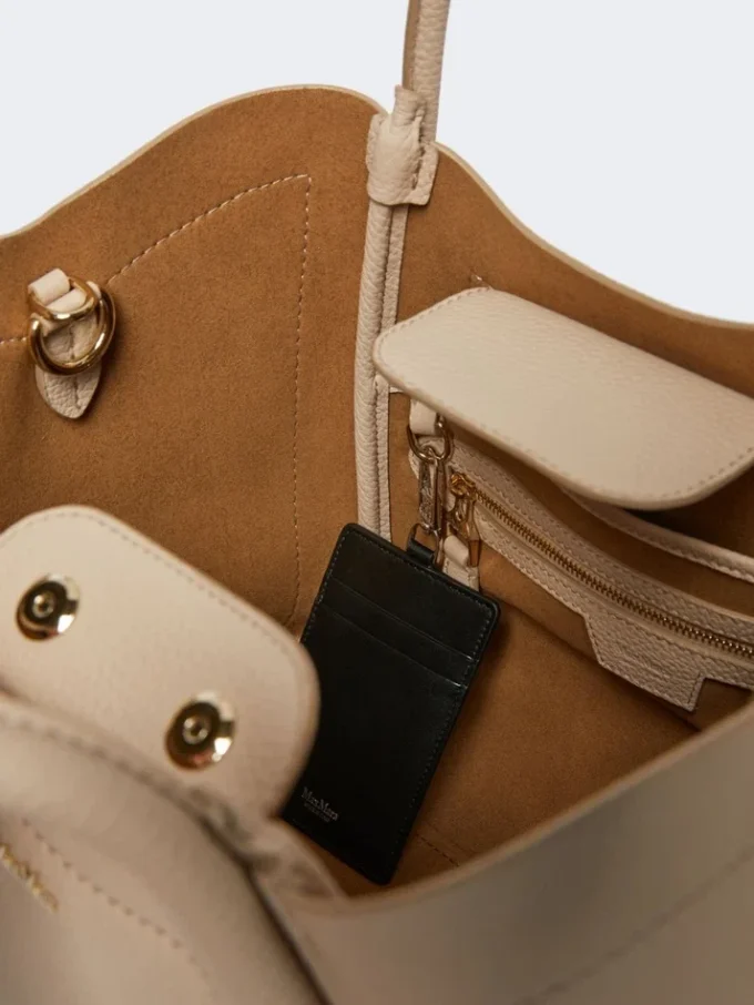 Petit sac marin en cuir, couleur glace