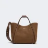 Petit sac marin en cuir nubuck, marron foncé Petit sac marin en cuir nubuck, marron foncé
