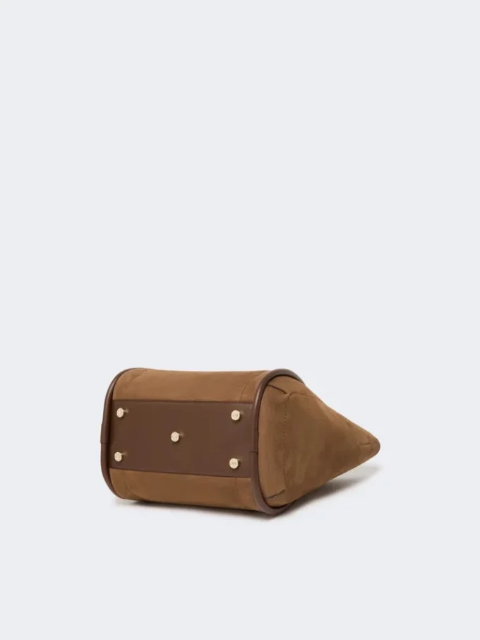 Petit sac marin en cuir nubuck, marron foncé Petit sac marin en cuir nubuck, marron foncé
