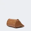 Petit sac Marine en cuir, marron bronze