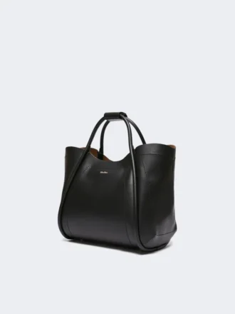 Petit sac Marine en cuir, noir