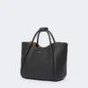 Petit sac Marine en cuir, noir