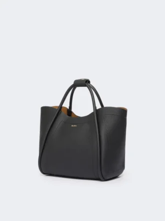 Petit sac Marine en cuir, noir