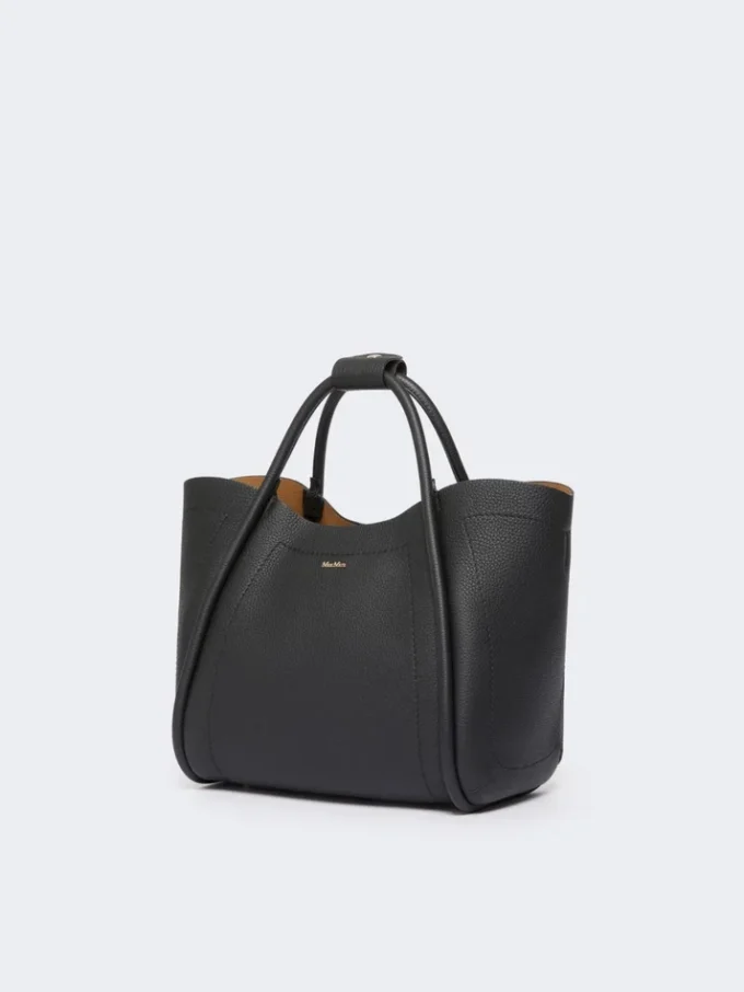 Petit sac Marine en cuir, noir