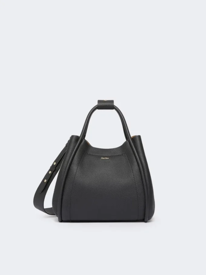 Petit sac Marine en cuir, noir
