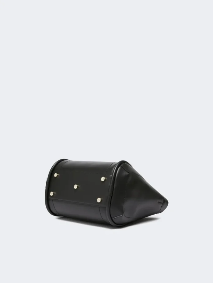 Petit sac Marine en cuir, noir