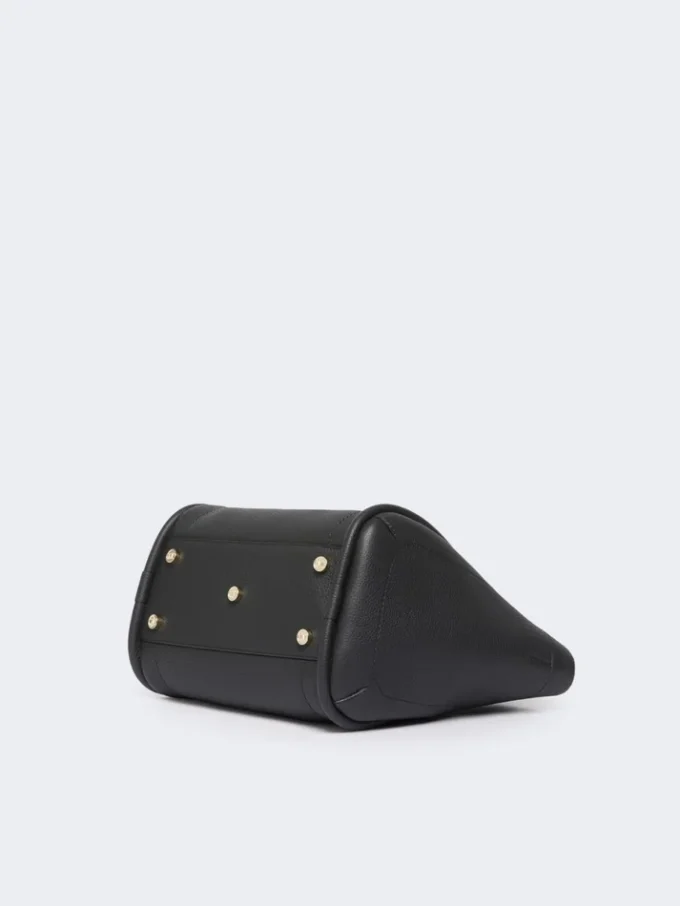 Petit sac Marine en cuir, noir