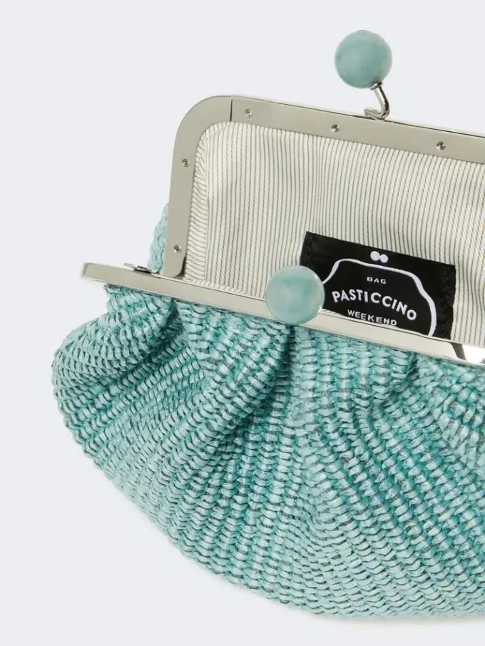 Petit sac Pasticcino effet raphia, couleur huile Petit sac Pasticcino effet raphia, couleur huile