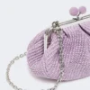 Petit sac Pasticcino effet raphia, lilas Petit sac Pasticcino effet raphia, lilas