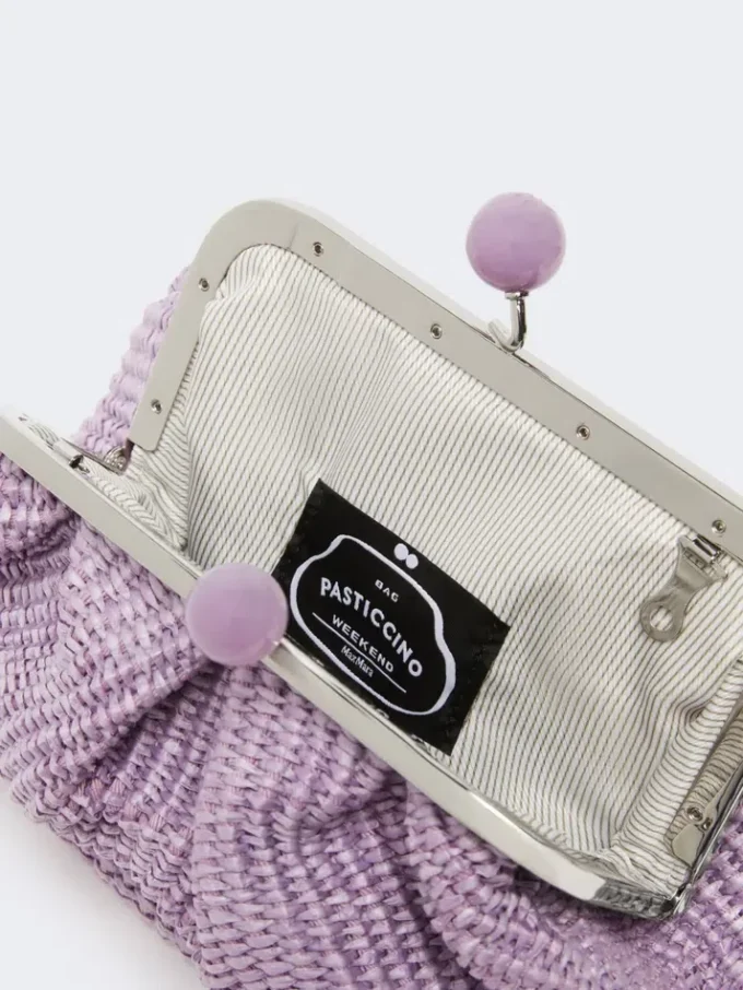 Petit sac Pasticcino effet raphia, lilas Petit sac Pasticcino effet raphia, lilas