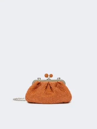 Petit sac Pasticcino effet raphia, saumon
