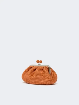 Petit sac Pasticcino effet raphia, saumon