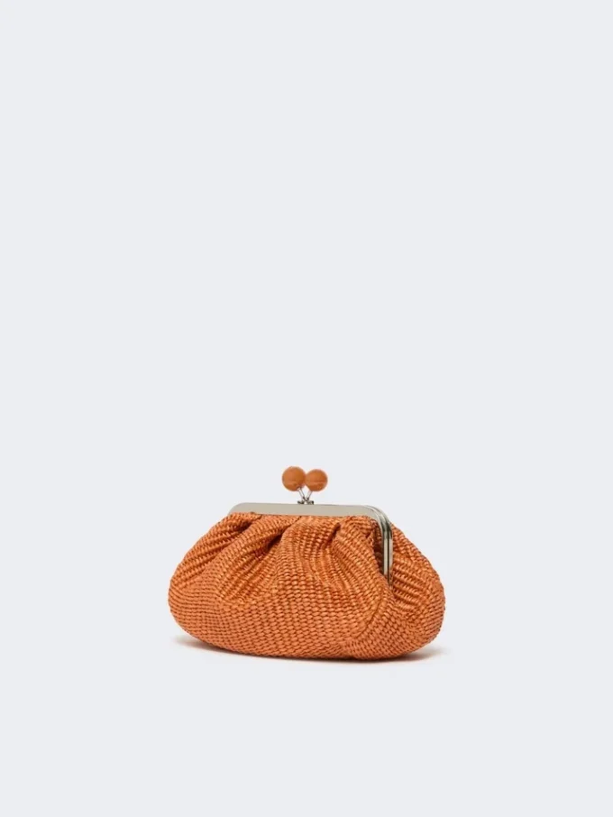 Petit sac Pasticcino effet raphia, saumon Petit sac Pasticcino effet raphia, saumon