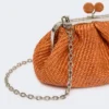 Petit sac Pasticcino effet raphia, saumon Petit sac Pasticcino effet raphia, saumon