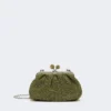 Petit sac Pasticcino effet raphia, vert sauge