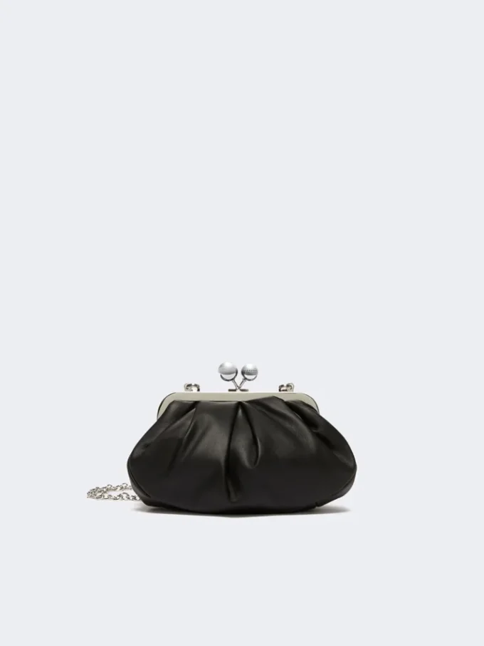 Petit sac Pasticcino en cuir d’agneau, noir Petit sac Pasticcino en cuir d’agneau, noir