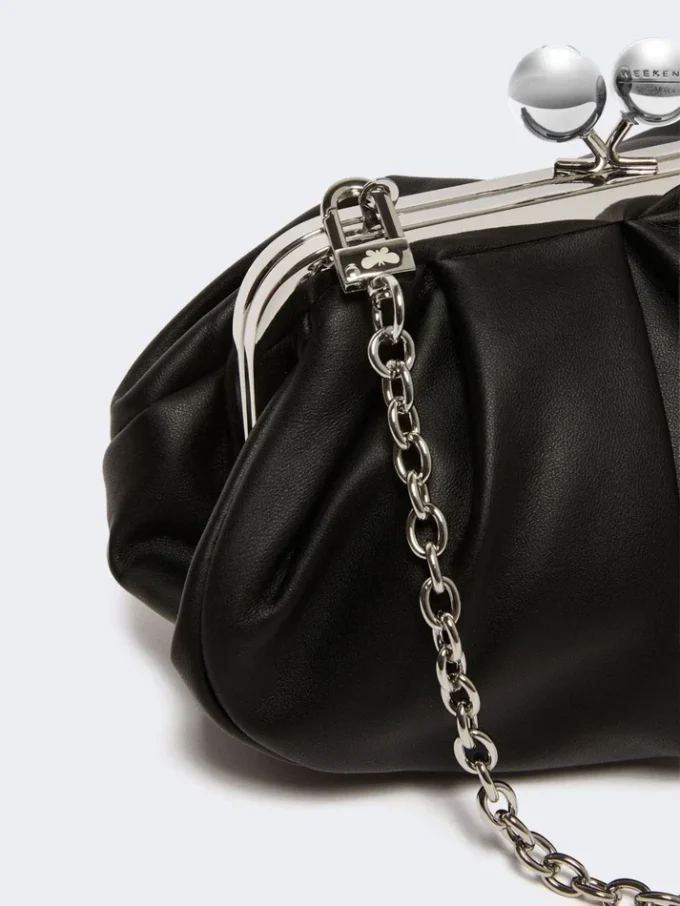 Petit sac Pasticcino en cuir d’agneau, noir Petit sac Pasticcino en cuir d’agneau, noir