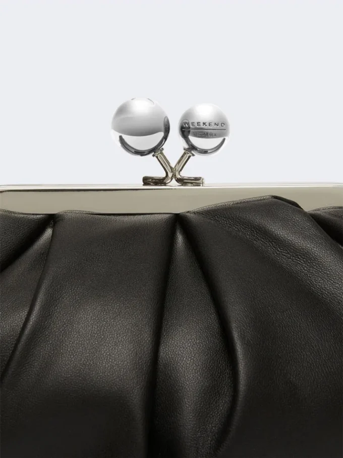 Petit sac Pasticcino en cuir d’agneau, noir Petit sac Pasticcino en cuir d’agneau, noir