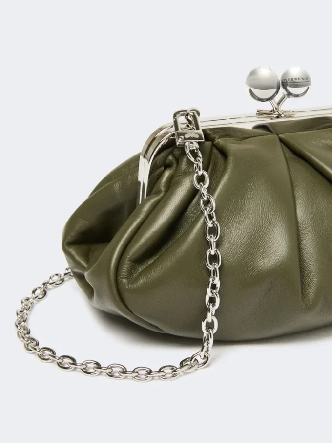 Petit sac Pasticcino en cuir d’agneau, vert foncé Petit sac Pasticcino en cuir d’agneau, vert foncé